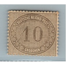 ALEMANIA 1872 Yv. 26 ESTAMPILLA NUEVA CON GOMA RARA 150 EUROS !!!